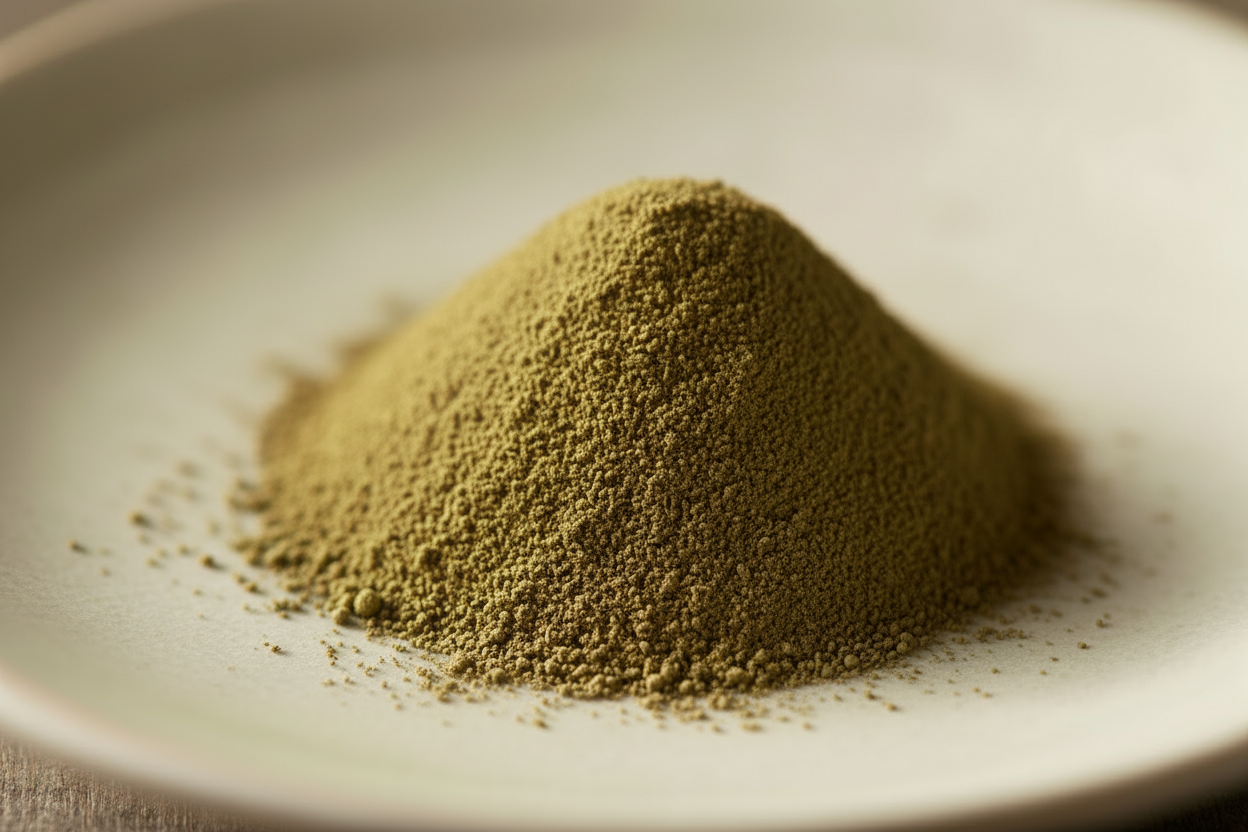 kan je de poeder nu een perfecte kwaliteit kleur geven dus groen